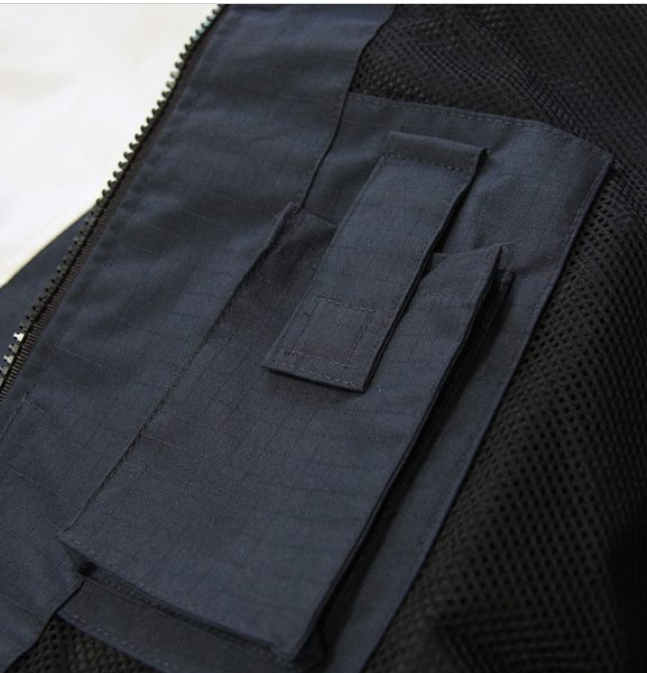Benj Jacket - Navy/White