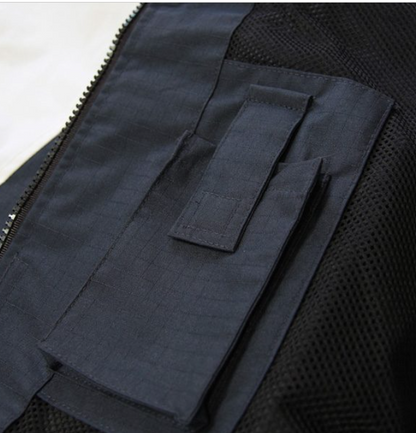 Benj Jacket - Navy/White