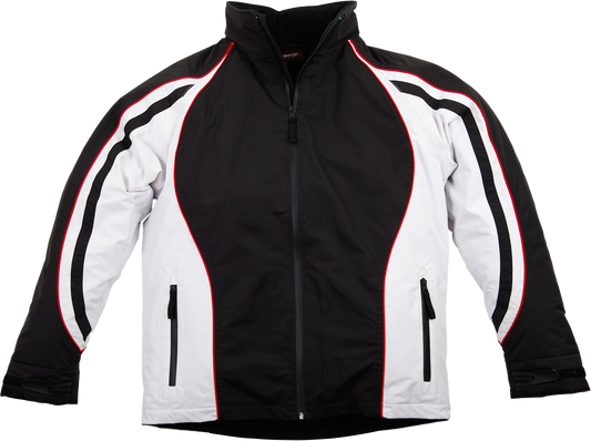 Daytona Jacket - Black/Dark Grey/Red Piping