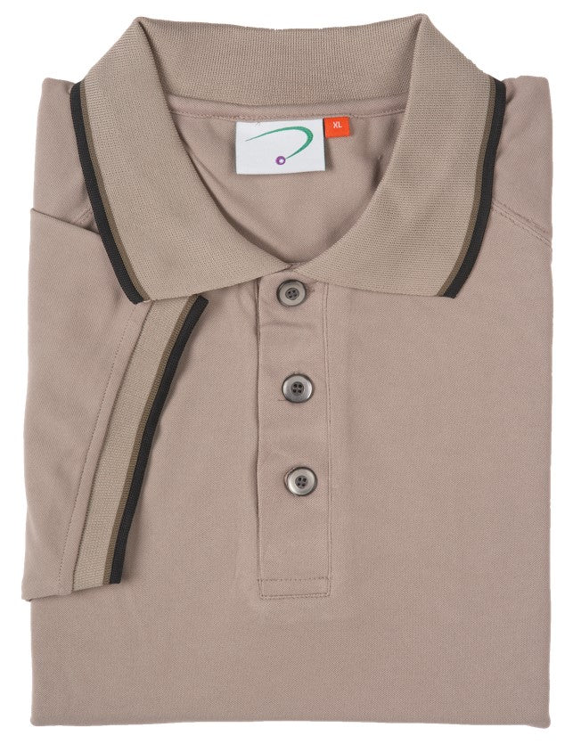 MCP Short Sleeve Polo Shirt (Mens) - Beige