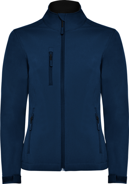 Nebraska Softshell Jacket (Womens) - Navy Blue