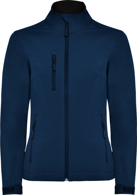 Nebraska Softshell Jacket (Womens) - Navy Blue