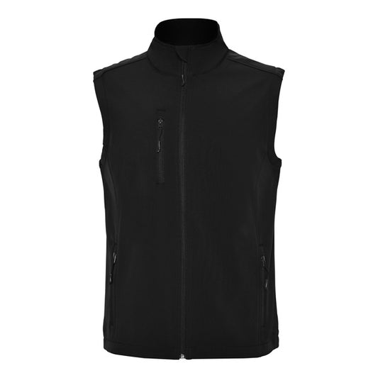 QUEBEC SOFTSHELL VEST MENS - BLACK