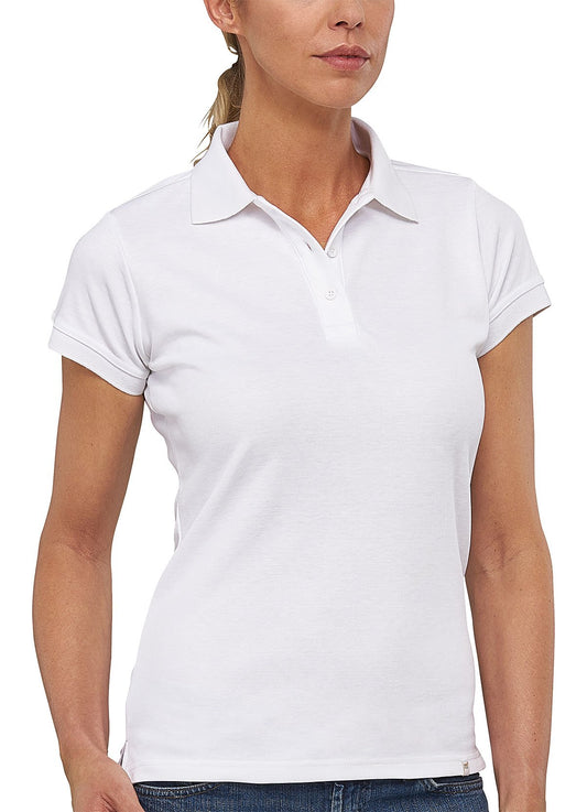Ladies Flash Polo - White