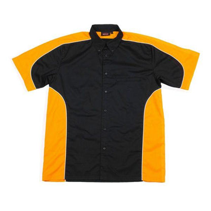 Paddock Pit Crew Shirt - Black/Yellow