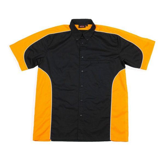 Paddock Pit Crew Shirt - Black/Yellow