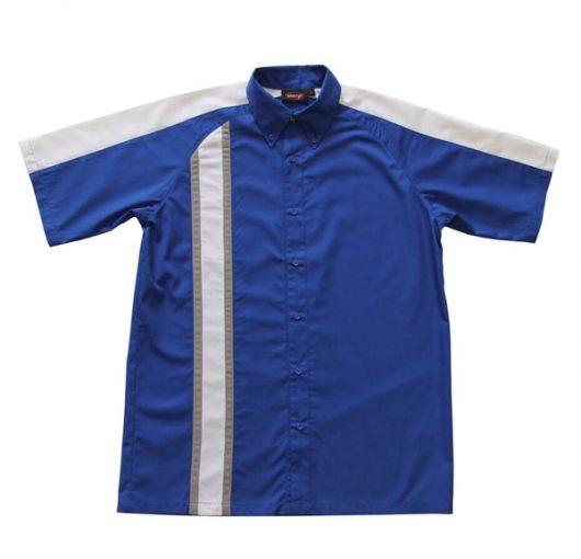 Race Pit Crew Shirt - Royal Blue/White