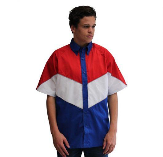 Victory Pit Crew Shirt - Royal/Red/White